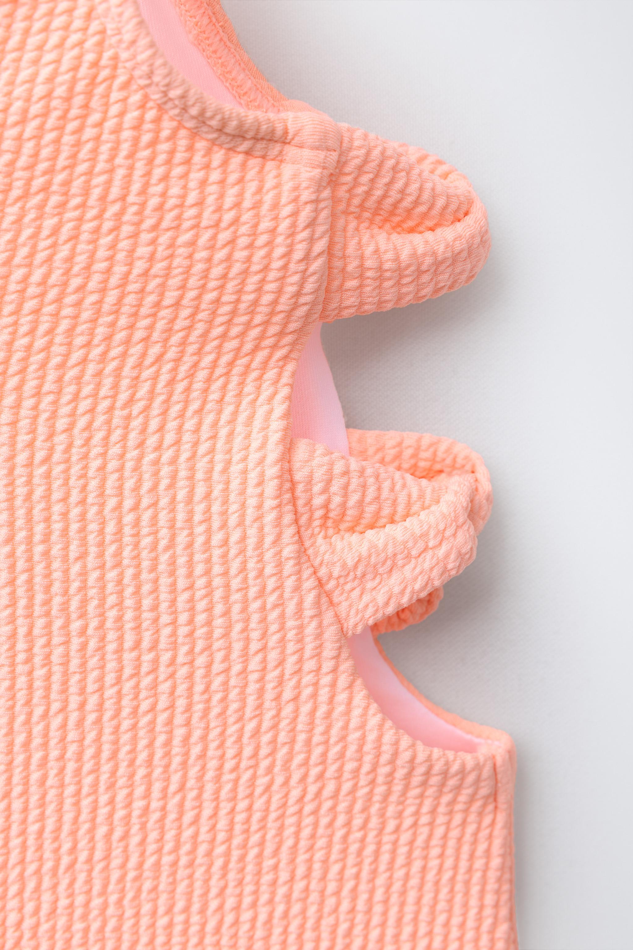 AGES 6-14 / CUT-OUT BOW ONE-PIECE SWIMSUIT